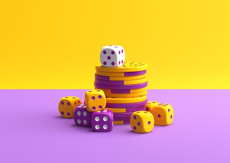 Ilustrasi ikon peraturan dan syarat penggunaan platform digital dengan suasana neon vibran
